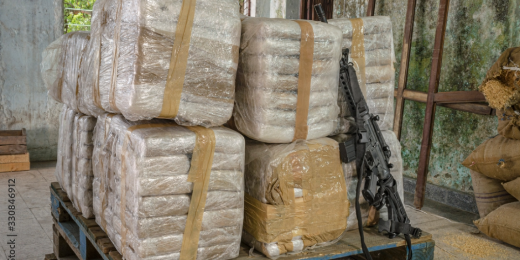 A warehouse with illegal drug production