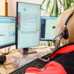 Emergency call center. 112. 911 call emergency center