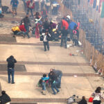 1st Boston Marathon blast seen from 2nd floor and a half block away